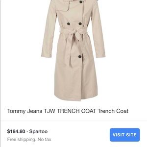 Tommy Hilfiger beige trench coat